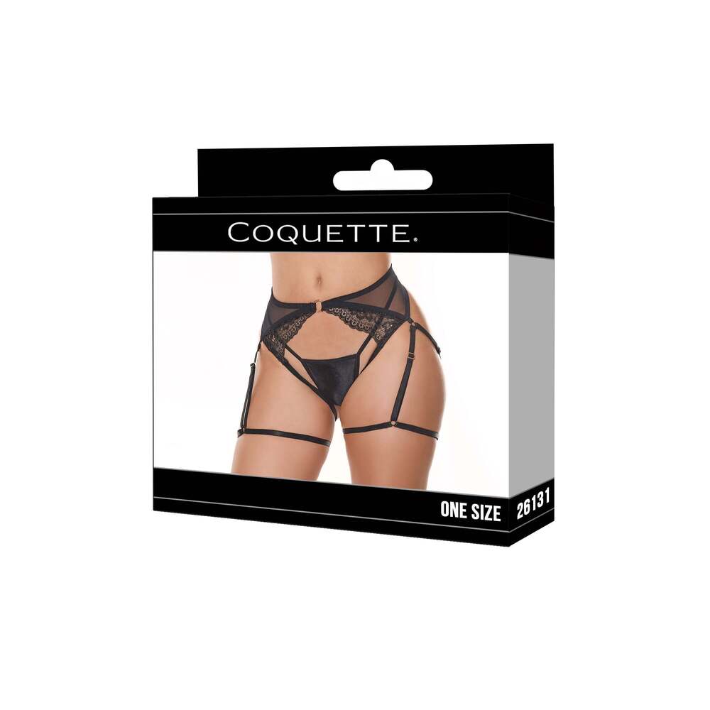 Coquette - 26131 - Crotchless Panty - BLACK - Picture 5 of 7